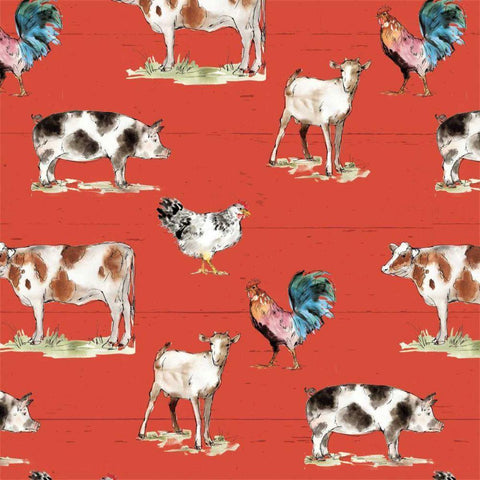 Down on the Farm Step 01B White Modern Wood Framed Art Print by Tavoletti, Anne