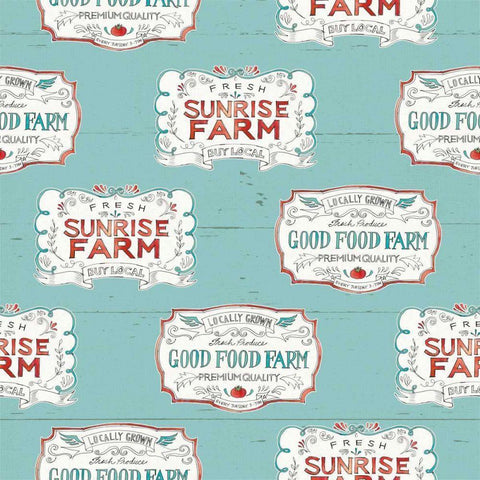 Down on the Farm Step 02C White Modern Wood Framed Art Print with Double Matting by Tavoletti, Anne