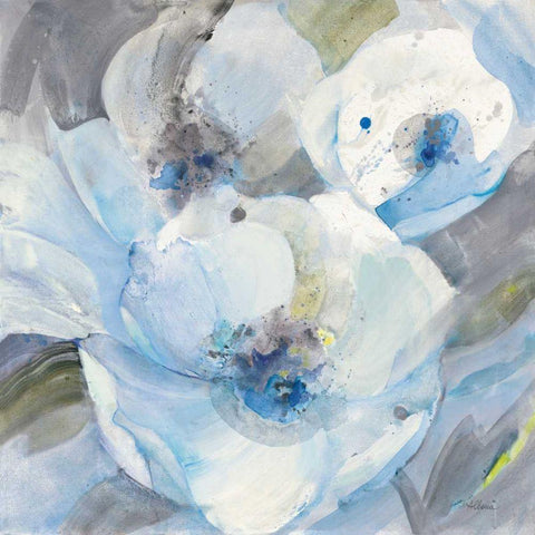 Joy White Modern Wood Framed Art Print with Double Matting by Hristova, Albena