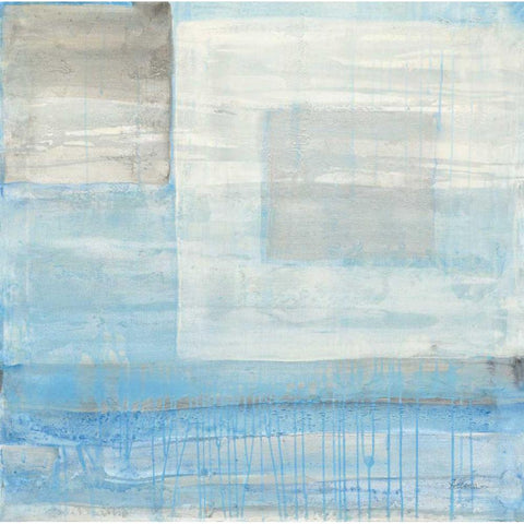 Snowday Black Modern Wood Framed Art Print by Hristova, Albena