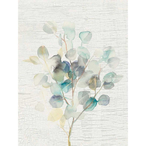 Eucalyptus III Vintage White Modern Wood Framed Art Print by Nai, Danhui