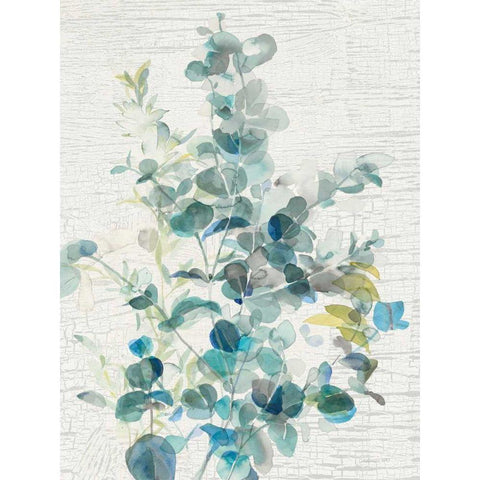 Eucalyptus IV Vintage White Modern Wood Framed Art Print by Nai, Danhui