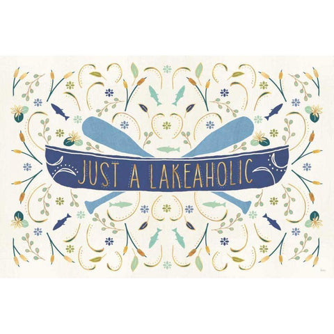 Otomi Lake I White Modern Wood Framed Art Print by Charron, Veronique