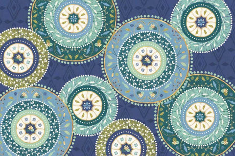 Otomi Lake XI White Modern Wood Framed Art Print with Double Matting by Charron, Veronique