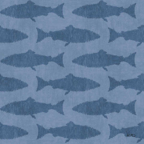 Otomi Lake Step 05B White Modern Wood Framed Art Print with Double Matting by Charron, Veronique