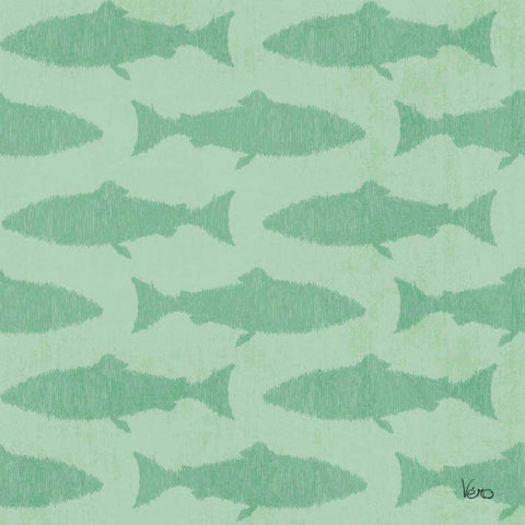 Otomi Lake Step 05C Black Modern Wood Framed Art Print with Double Matting by Charron, Veronique