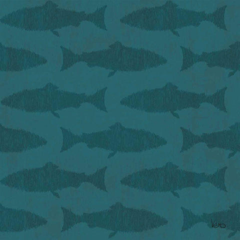 Otomi Lake Step 05D Black Ornate Wood Framed Art Print with Double Matting by Charron, Veronique