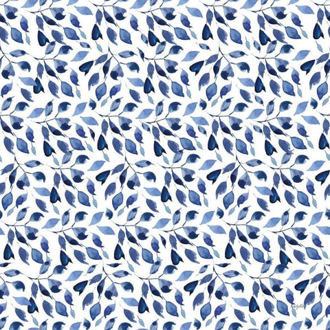 Delft Delight Pattern III Black Modern Wood Framed Art Print by Rice, Kristy