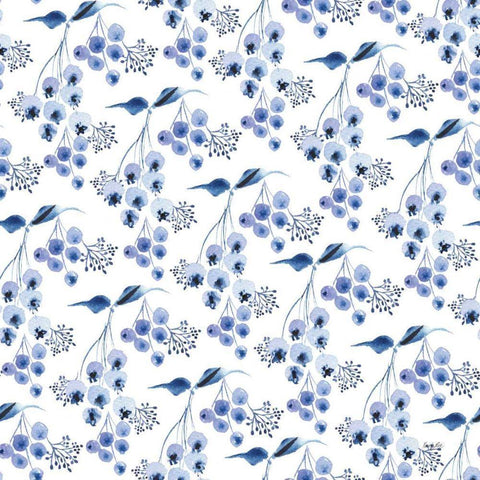 Delft Delight Pattern IV Black Modern Wood Framed Art Print by Rice, Kristy
