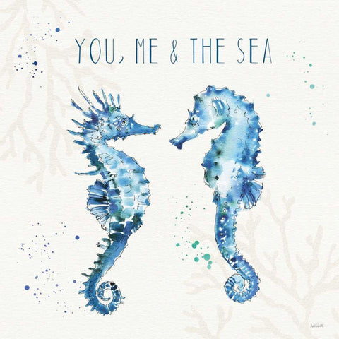 Deep Sea III White Modern Wood Framed Art Print by Tavoletti, Anne