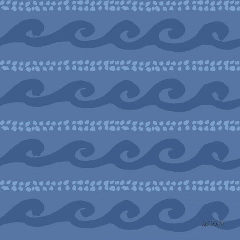 Deep Sea Step 02D White Modern Wood Framed Art Print with Double Matting by Tavoletti, Anne