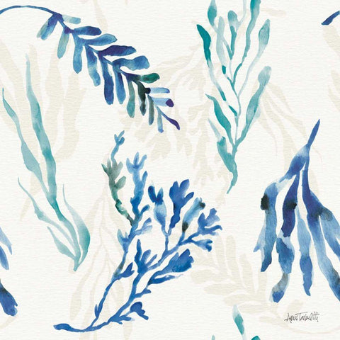 Deep Sea Step 03A White Modern Wood Framed Art Print by Tavoletti, Anne