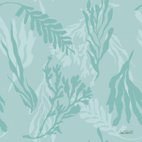 Deep Sea Step 03C White Modern Wood Framed Art Print with Double Matting by Tavoletti, Anne