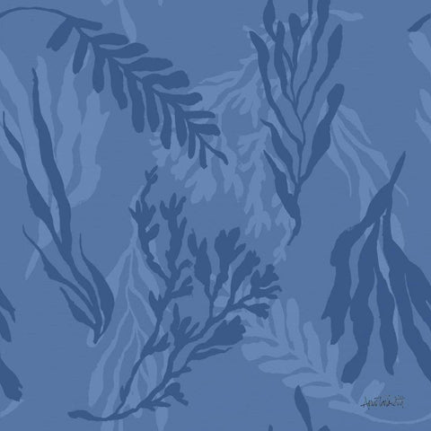 Deep Sea Step 03D White Modern Wood Framed Art Print with Double Matting by Tavoletti, Anne