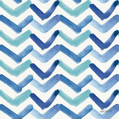 Deep Sea Step 04 White Modern Wood Framed Art Print with Double Matting by Tavoletti, Anne