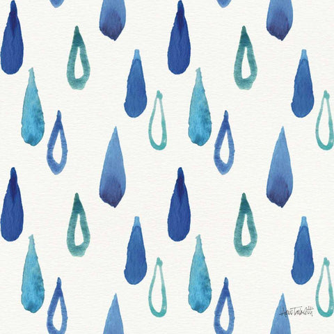 Deep Sea Step 06A White Modern Wood Framed Art Print with Double Matting by Tavoletti, Anne