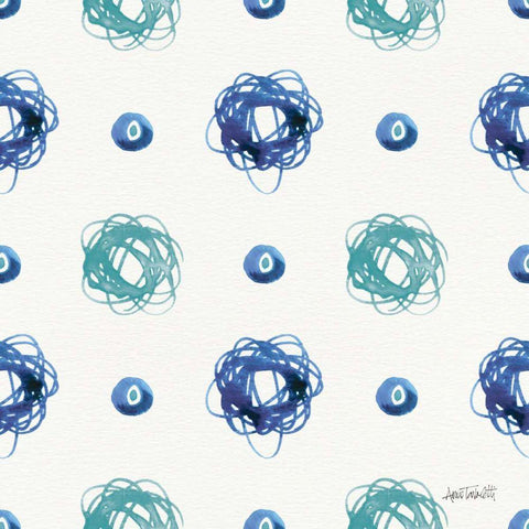 Deep Sea Step 07A White Modern Wood Framed Art Print with Double Matting by Tavoletti, Anne