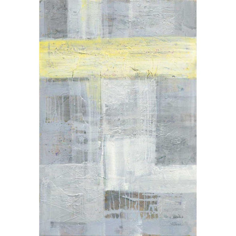 Patchwork Abstract I White Modern Wood Framed Art Print by Hristova, Albena