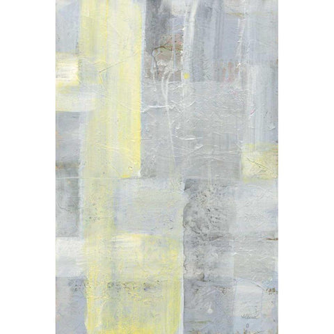 Patchwork Abstract II White Modern Wood Framed Art Print by Hristova, Albena