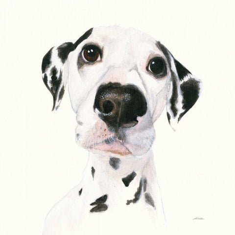 Milo v2 White Modern Wood Framed Art Print by Ducklow, Patsy