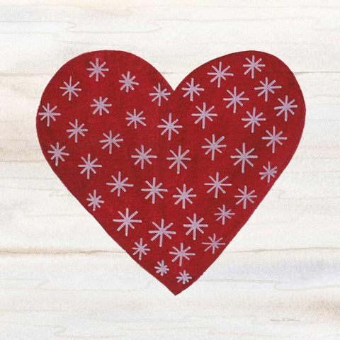 Rustic Valentine Heart II Black Modern Wood Framed Art Print by McKenna, Kathleen Parr