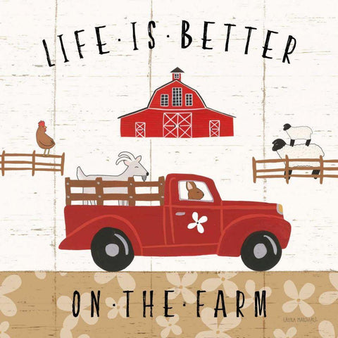 Country Roads IV Black Ornate Wood Framed Art Print with Double Matting by Marshall, Laura