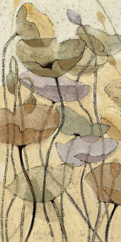 Fluidity II Black Ornate Wood Framed Art Print with Double Matting by Novak, Shirley