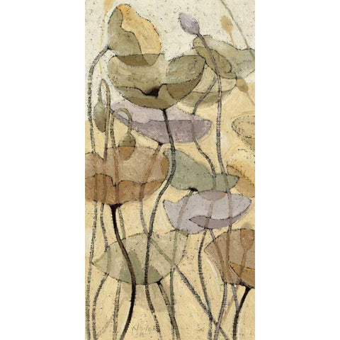 Fluidity II Gold Ornate Wood Framed Art Print with Double Matting by Novak, Shirley