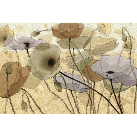 Fluidity IV - WAG Gold Ornate Wood Framed Art Print with Double Matting by Novak, Shirley