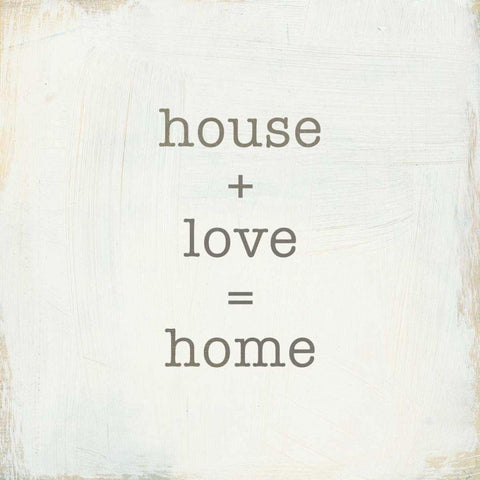 Home Sweet Home IV White Modern Wood Framed Art Print by Wild Apple Portfolio