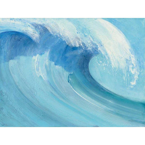 Catch a Wave Black Modern Wood Framed Art Print by Hristova, Albena