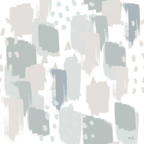 Calm World Map Pattern XII White Modern Wood Framed Art Print with Double Matting by Hershey, Moira
