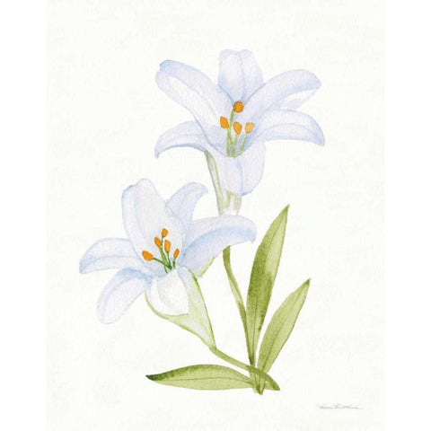Easter Blessing Flowers IV Gold Ornate Wood Framed Art Print with Double Matting by McKenna, Kathleen Parr
