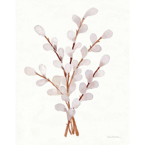 Easter Blessing Flowers V White Modern Wood Framed Art Print by McKenna, Kathleen Parr