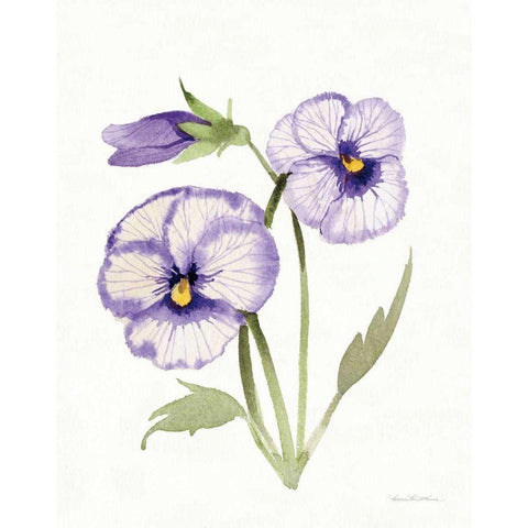 Easter Blessing Flowers VIII Gold Ornate Wood Framed Art Print with Double Matting by McKenna, Kathleen Parr