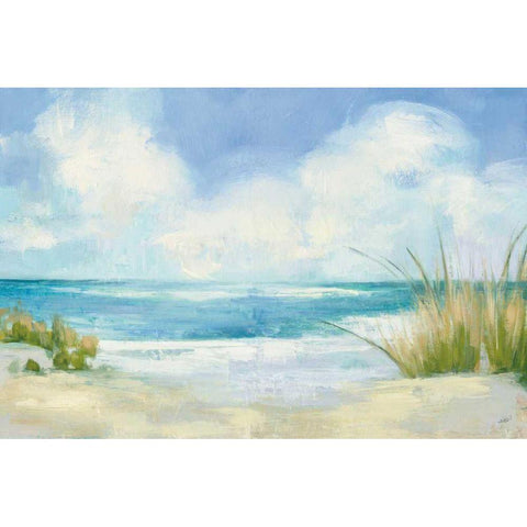 Wind and Waves I White Modern Wood Framed Art Print by Purinton, Julia