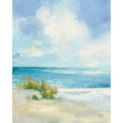 Wind and Waves II Black Modern Wood Framed Art Print with Double Matting by Purinton, Julia