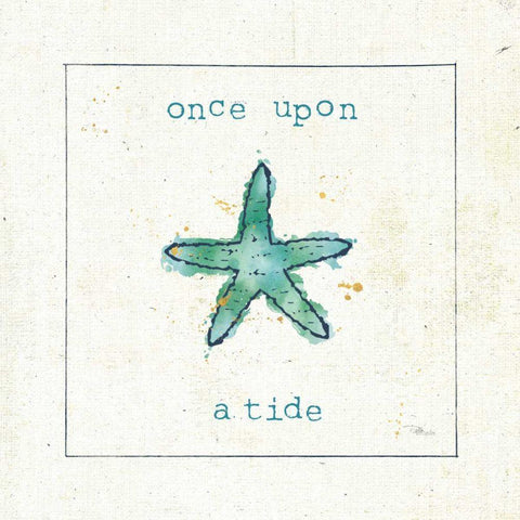 Sea Treasures III - Once Upon a Tide Black Modern Wood Framed Art Print by Pela Studio