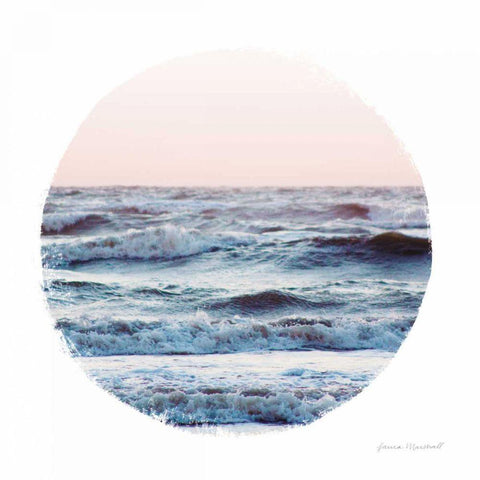Coastal Colors I Gold Ornate Wood Framed Art Print with Double Matting by Marshall, Laura