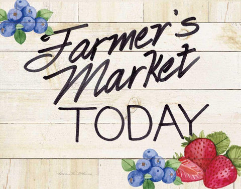 Life on the Farm Sign II v2 White Modern Wood Framed Art Print with Double Matting by McKenna, Kathleen Parr