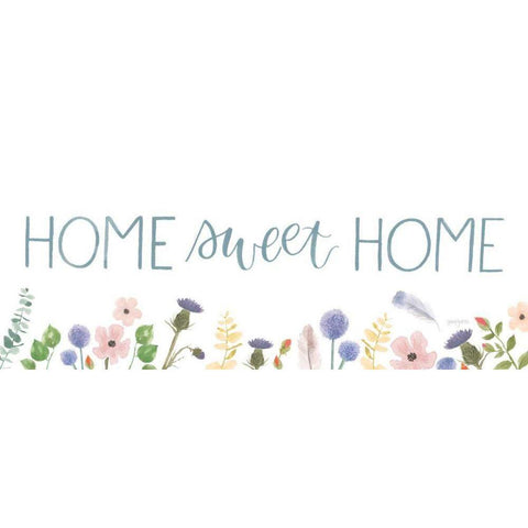 Spring Sentiments IV on White Gold Ornate Wood Framed Art Print with Double Matting by Jackson, Jenaya