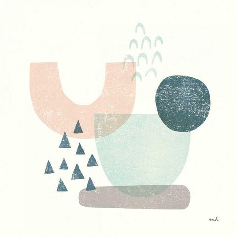 Happy Thoughts II Gold Ornate Wood Framed Art Print with Double Matting by Hershey, Moira