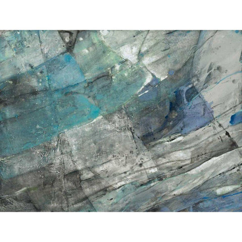 Quarry Black Modern Wood Framed Art Print by Hristova, Albena