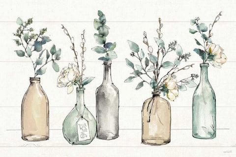 Modern Farmhouse I White Modern Wood Framed Art Print with Double Matting by Tavoletti, Anne