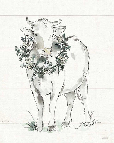 Modern Farmhouse X White Modern Wood Framed Art Print with Double Matting by Tavoletti, Anne