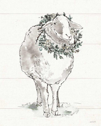 Modern Farmhouse XI White Modern Wood Framed Art Print with Double Matting by Tavoletti, Anne