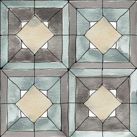 Modern Farmhouse Step 06 White Modern Wood Framed Art Print with Double Matting by Tavoletti, Anne