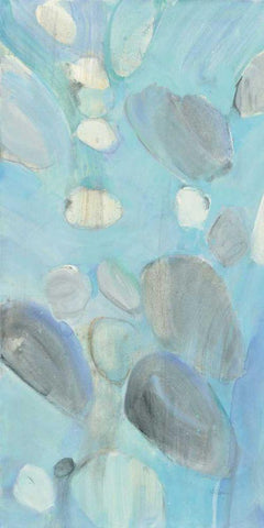 Running Water II Black Ornate Wood Framed Art Print with Double Matting by Hristova, Albena