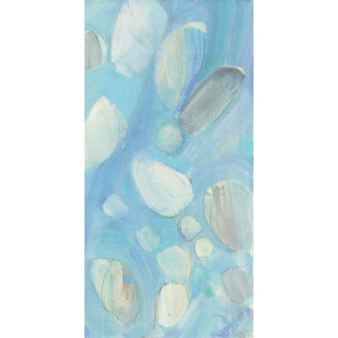 Running Water III White Modern Wood Framed Art Print by Hristova, Albena