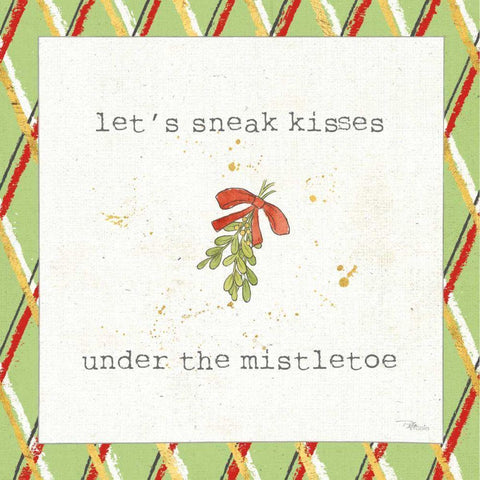 Christmas Cuties III Step 04C White Modern Wood Framed Art Print by Pela Studio